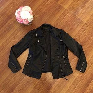 Leather biker jacket! Brand new!